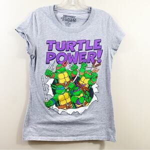 Teenage Mutant Ninja Turtles “Turtle Power” Gray T-Shirt